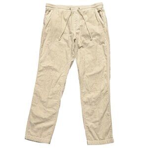 Marine Layer Saturday Stretch Beach Pants Mens L Drawstring Standard Fit Beige